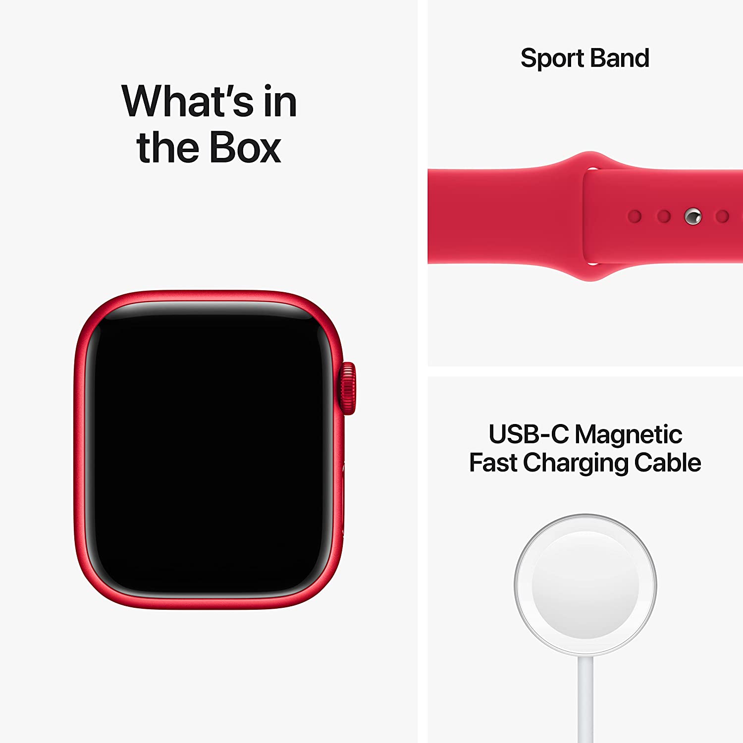 Apple Watch Series 8 GPS 45mm (PRODUCT)RED Aluminum Case with (PRODUCT)RED Sport Band - Regular