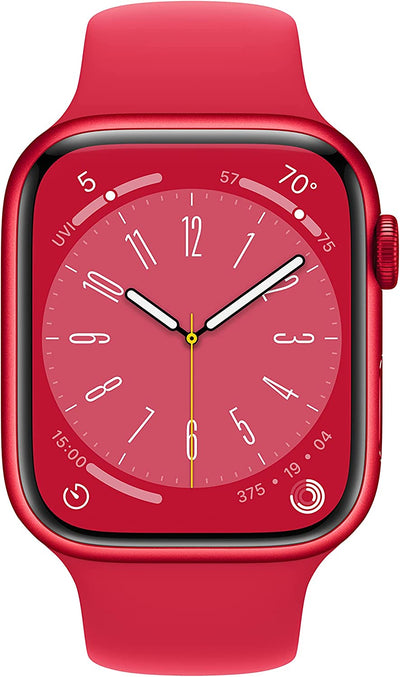 Apple Watch Series 8 GPS 45mm (PRODUCT)RED Aluminum Case with (PRODUCT)RED Sport Band - Regular