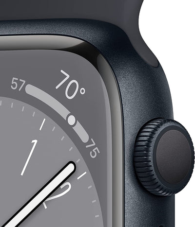 Apple Watch Series 8 GPS 45mm Midnight Aluminum Case with Midnight Sport Band - Regular