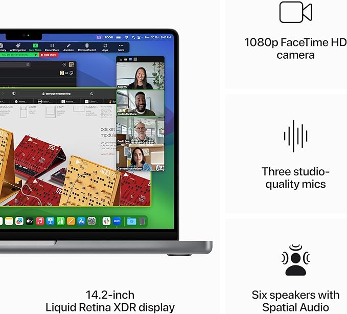 Apple 2023 MacBook Pro (14-inch, Apple M3 chip with 8‑core CPU and 10‑core GPU