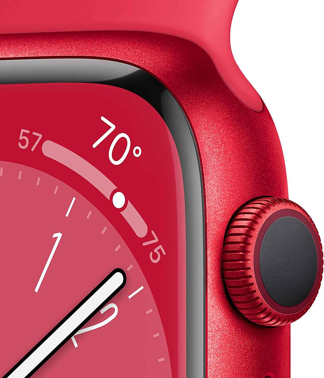 Apple Watch Series 8 GPS 45mm (PRODUCT)RED Aluminum Case with (PRODUCT)RED Sport Band - Regular