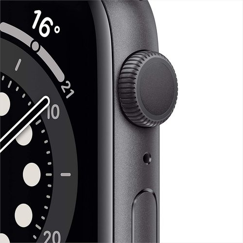 Apple Watch Series 6 (GPS, 44mm) - Space Grey Aluminium Case with Black Sport Band