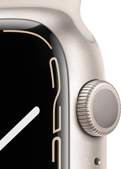 Apple Watch Series 7 (GPS, 45mm) - Starlight Aluminium Case, Starlight Sport Band