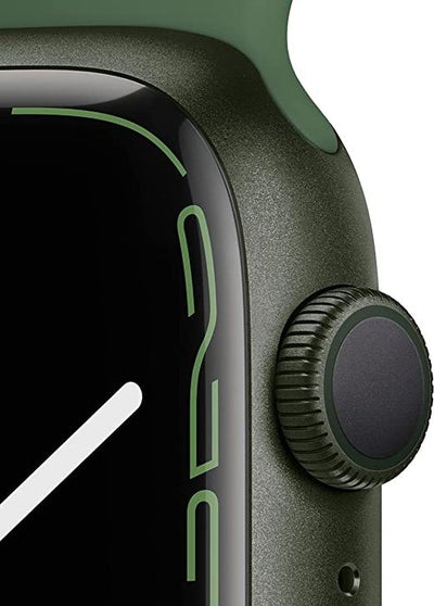 Apple Watch Series 7 (GPS, 45mm) - Green Aluminium Case, Clover Sport Band