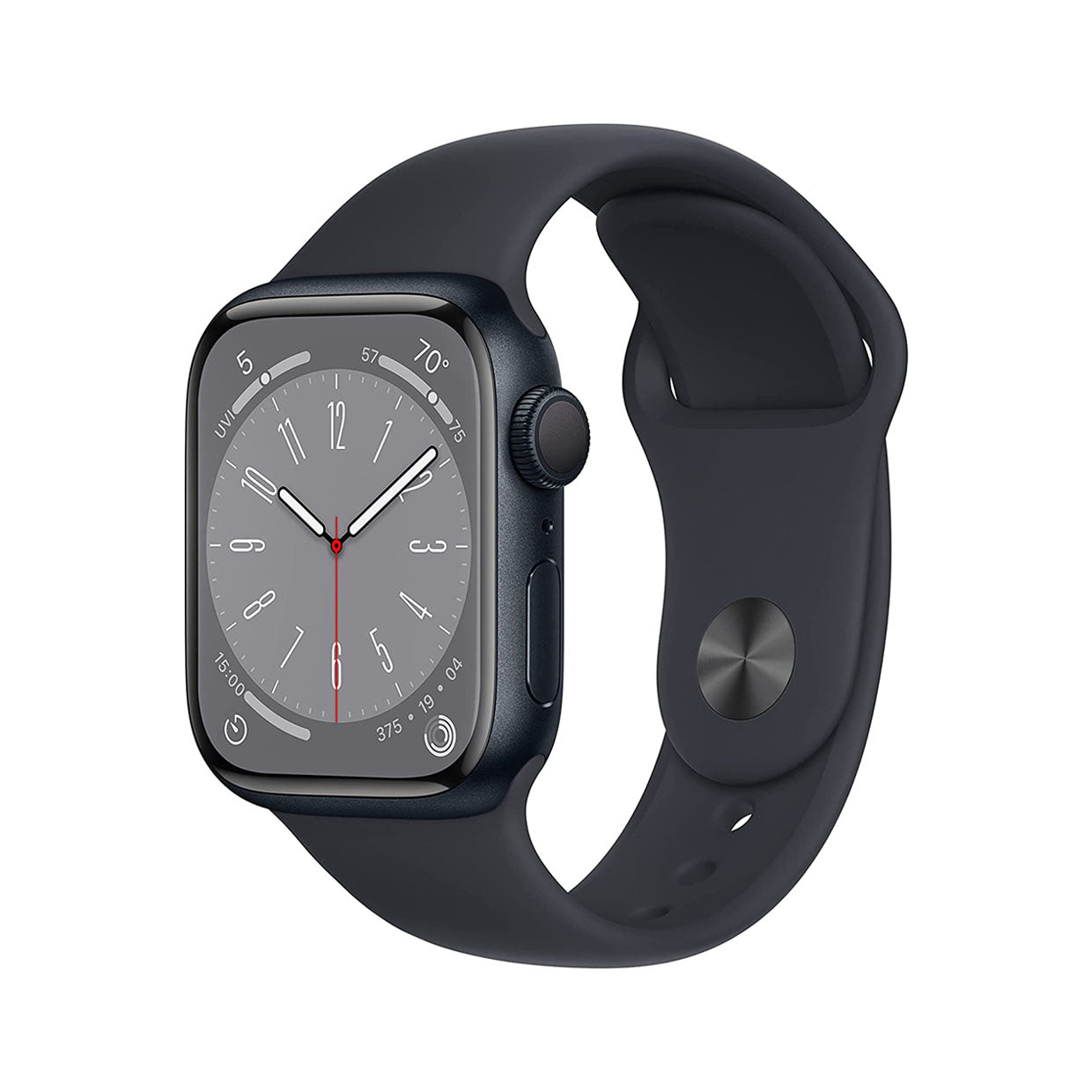 Apple Watch Series 8 GPS 45mm Midnight Aluminum Case with Midnight Sport Band - Regular