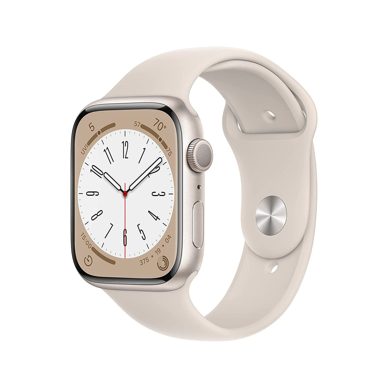 Apple Watch Series 8 GPS 41mm Starlight Aluminum Case with Starlight Sport Band - Regular